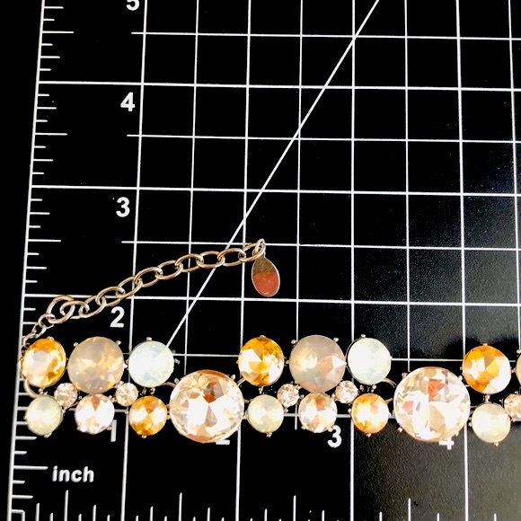 Vintage Crystal Rhinestone Statement Necklace - Picture 14 of 17